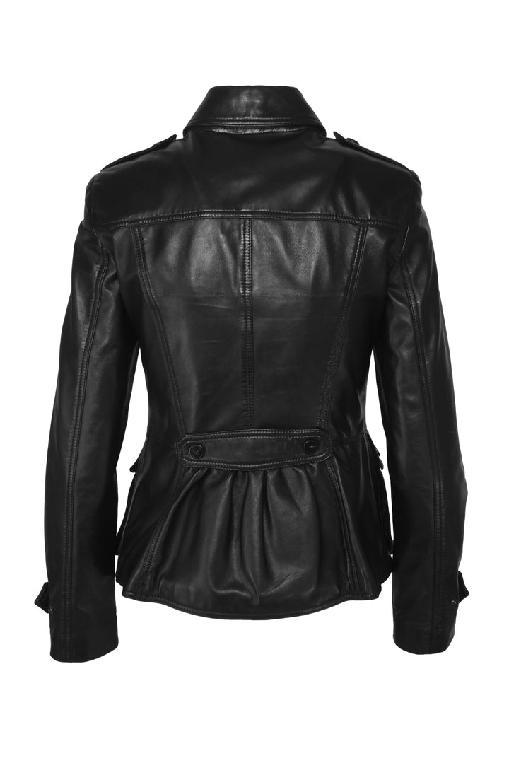 Burberry London Size 6 Lambskin Leather Jacket