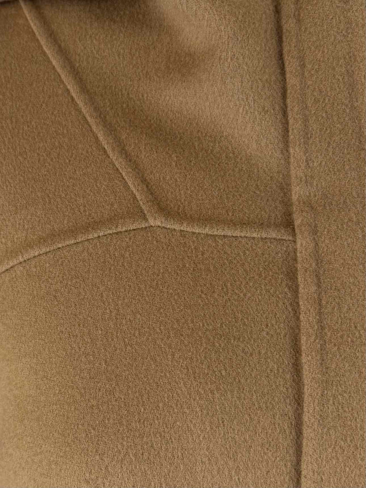 S' Max Mara Size 8 Hooded Drawstring Wool Coat