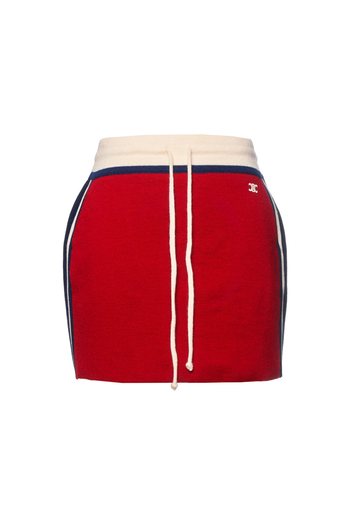 Celine Size S Wool Knit Mini Skirt