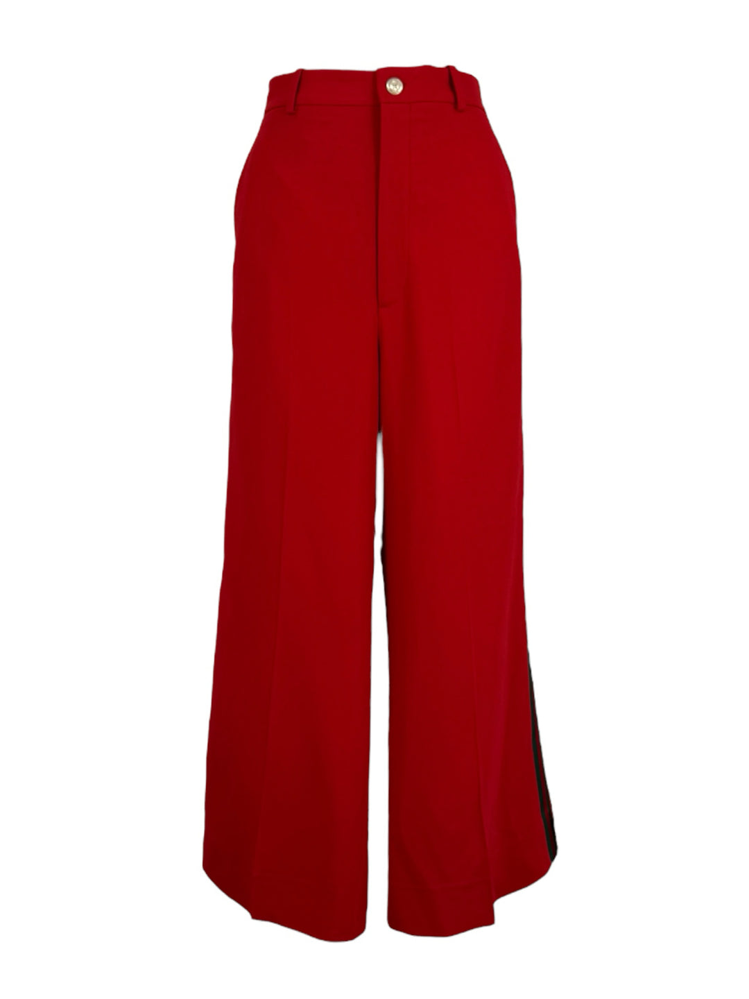 Gucci Size 44 Wide Leg Side Stripe Pants