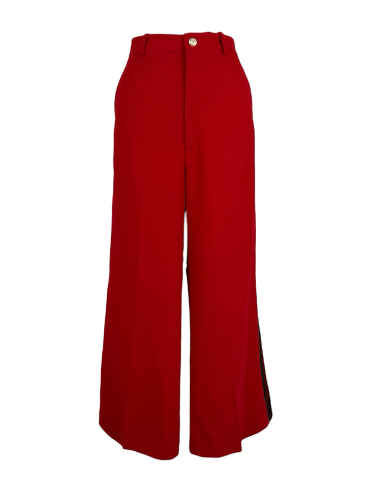 Gucci Size 44 Wide Leg Side Stripe Pants