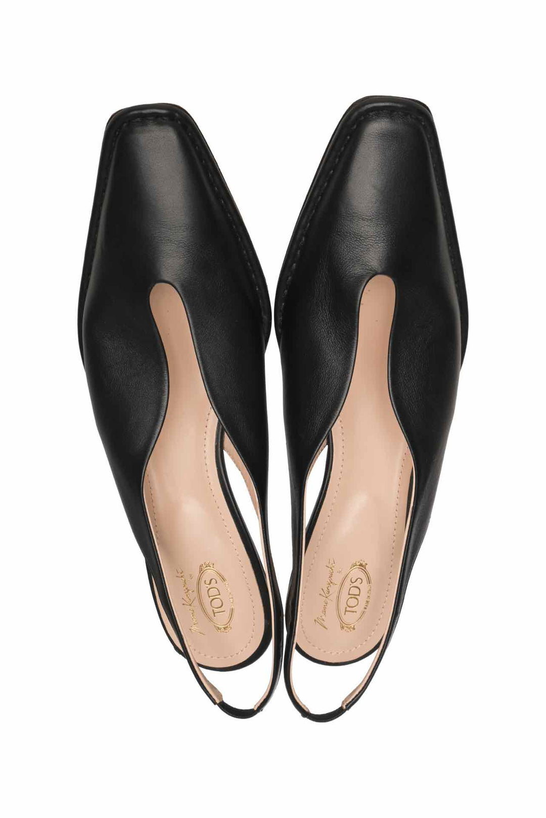 Tod's x Mame Kurogouchi Size 40 Slingback Kitten Heel Pumps