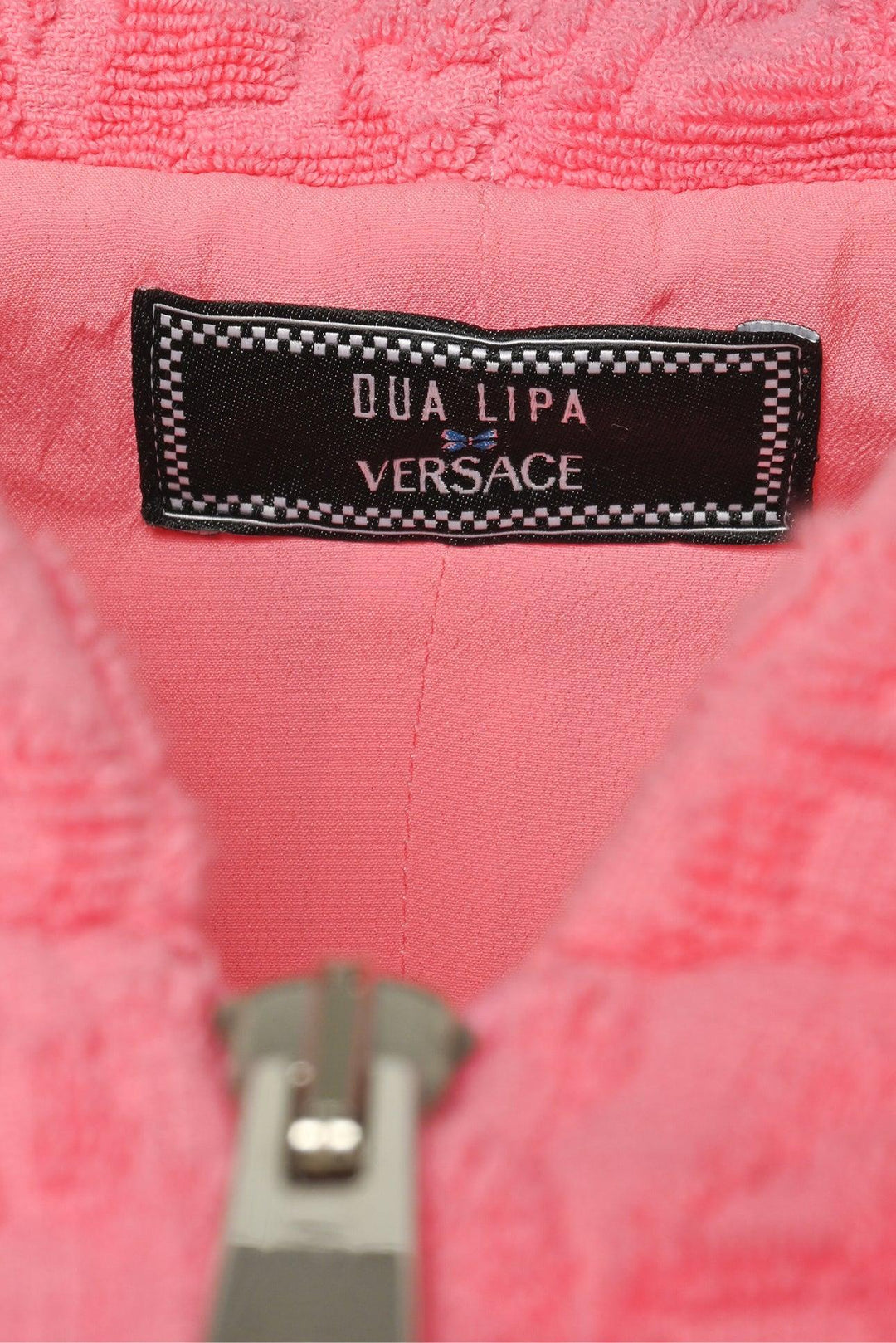 Versace x Dua Lipa Size 2 All Over Logo Hooded Dress