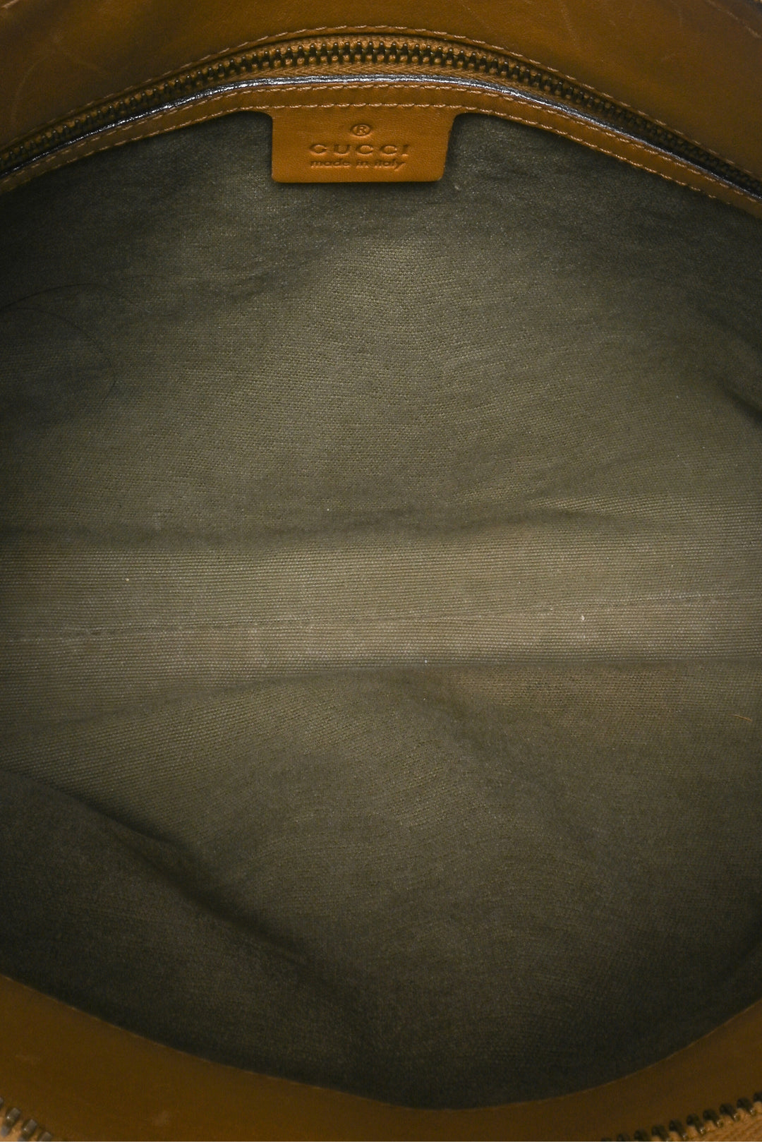 Gucci Vintage Utilitarian Canvas Shoulder Bag