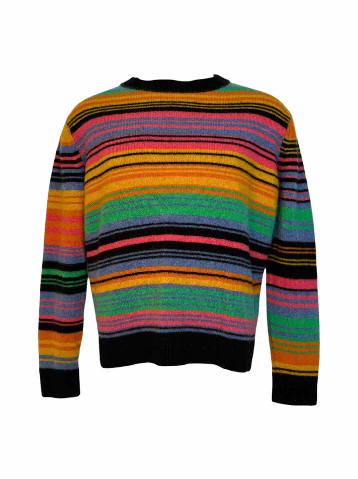 The Elder Statesman Size M Men's Stripe Cashmere Sweater