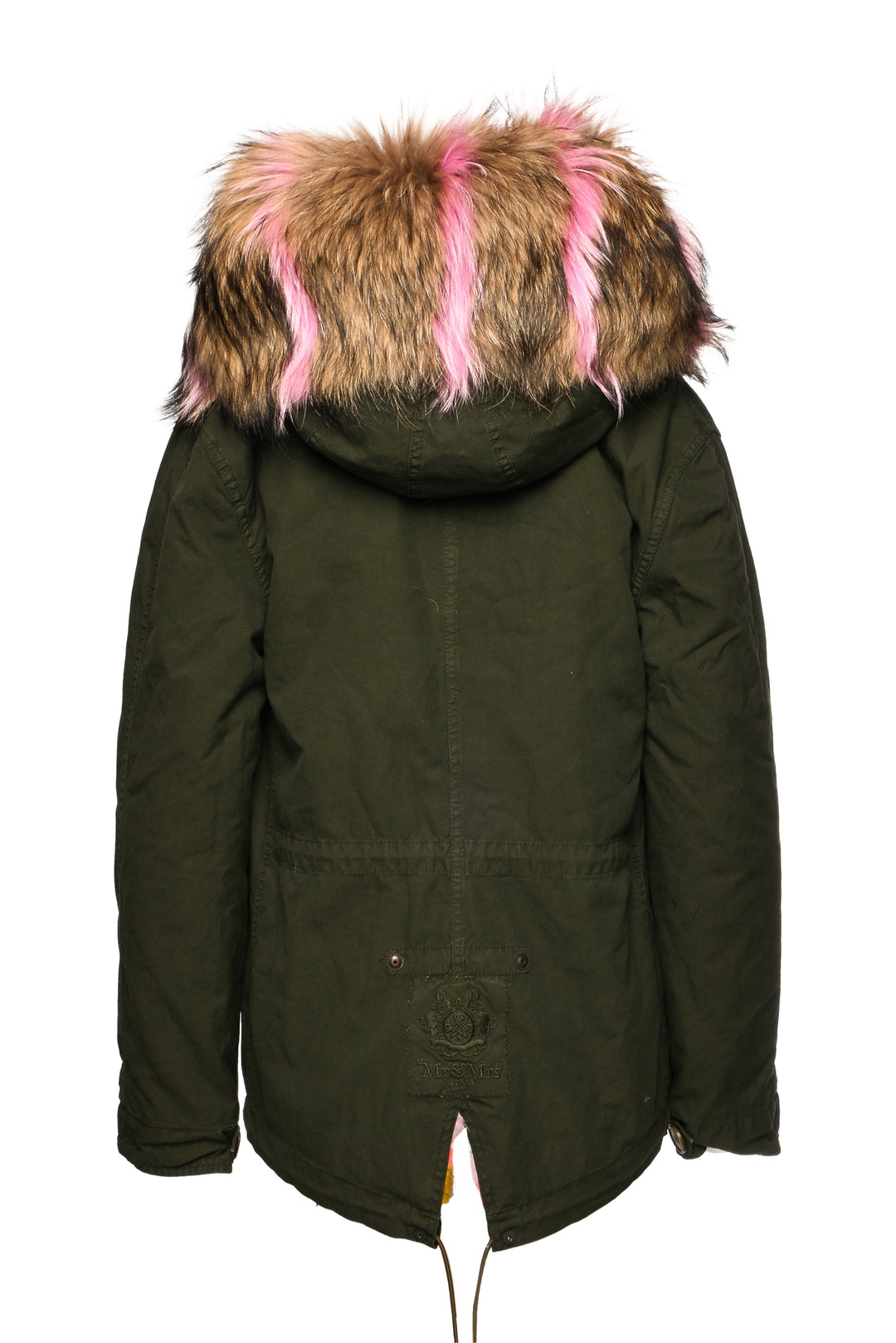Mr & Mrs Italy Size XS Multi-Colour Mink Fur Lined Jacket
