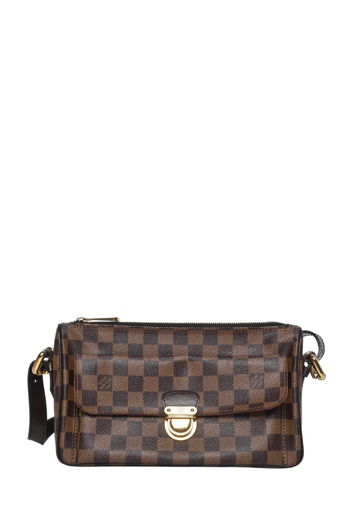 Louis Vuitton 2005 Damier Ebene Canvas Ravello GM Shoulder Bag