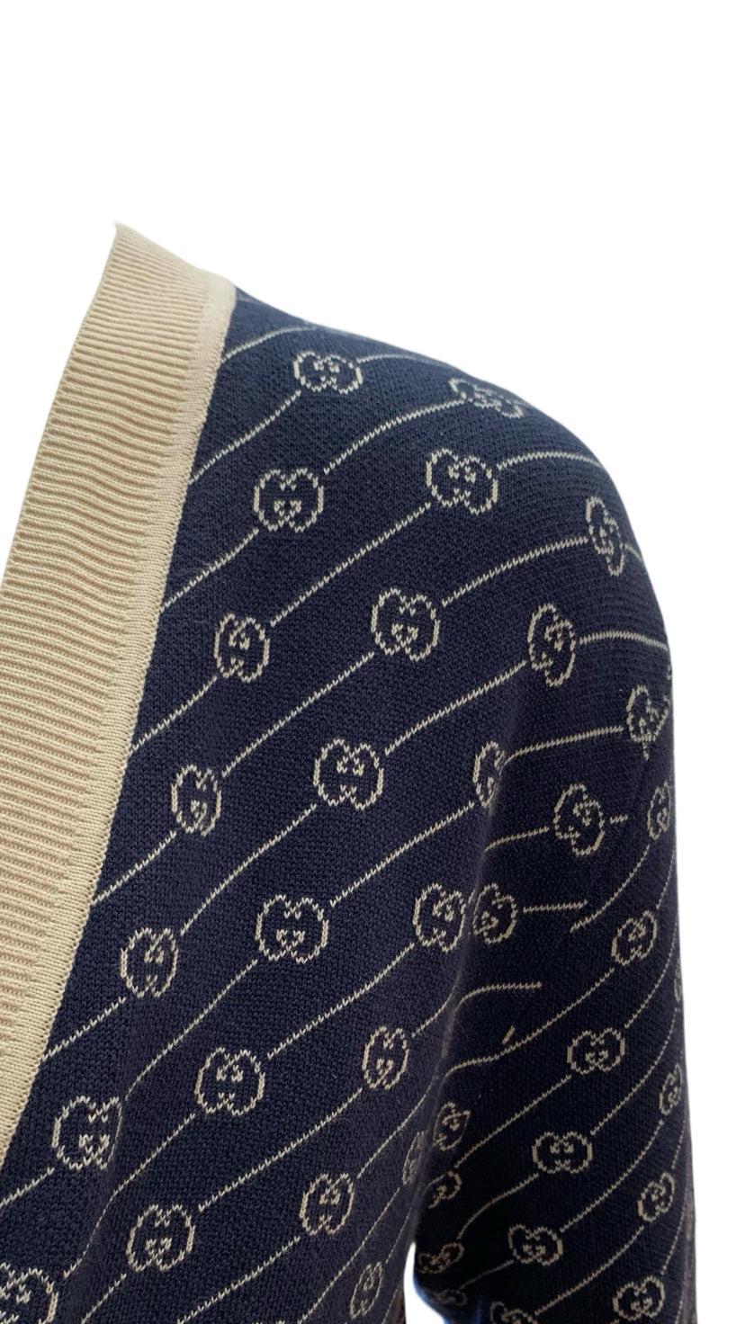 Gucci Size XS Men's GG  Jacquard Cardigan