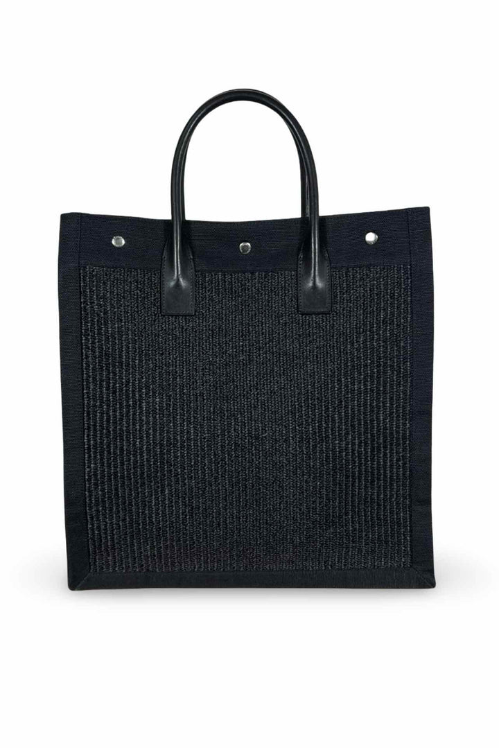 Saint Laurent Rive Gauche Rafia Tote