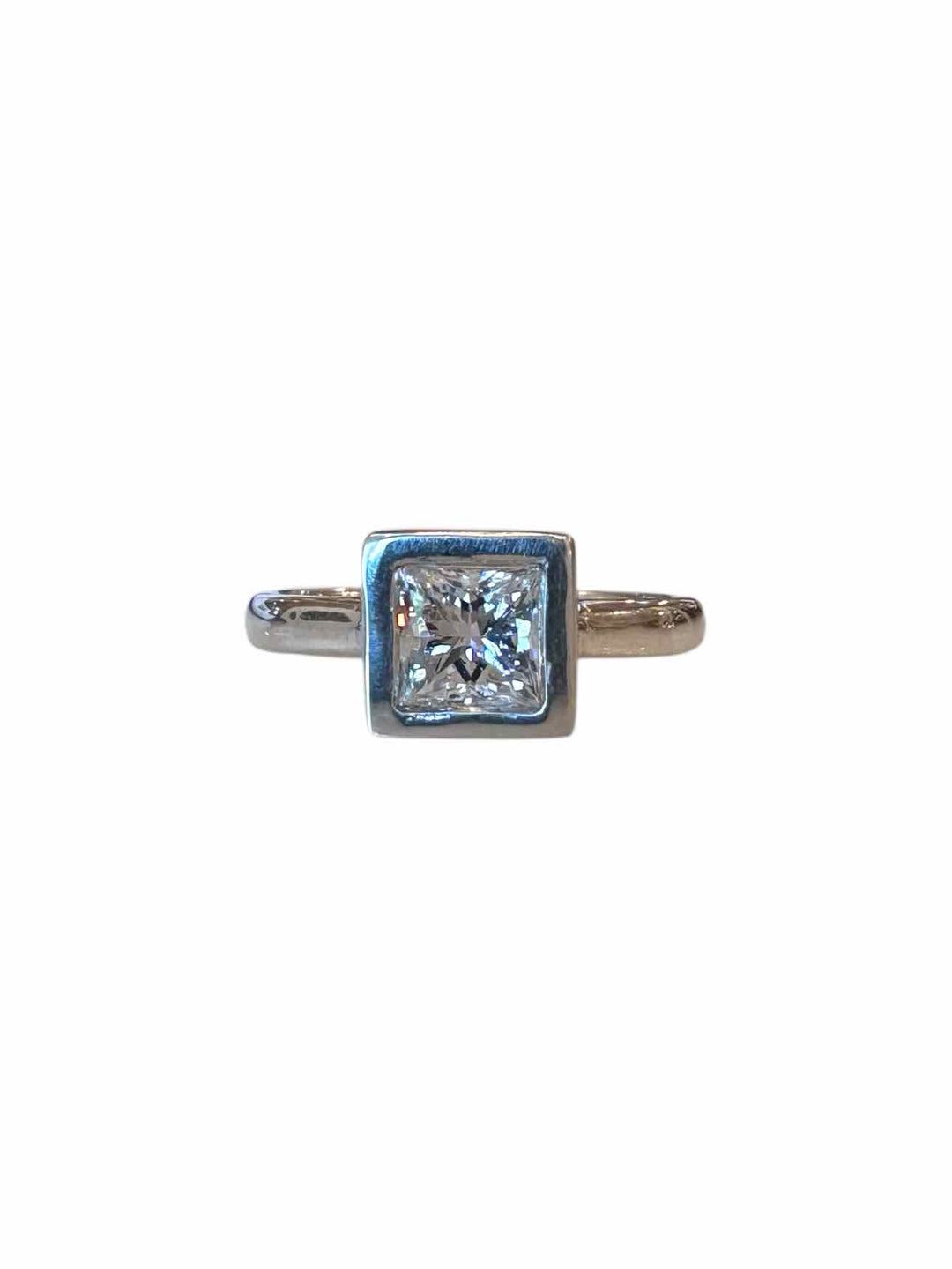 Labratory Grown 1.01 Carat Princess Cut Diamond Size 7 Ring