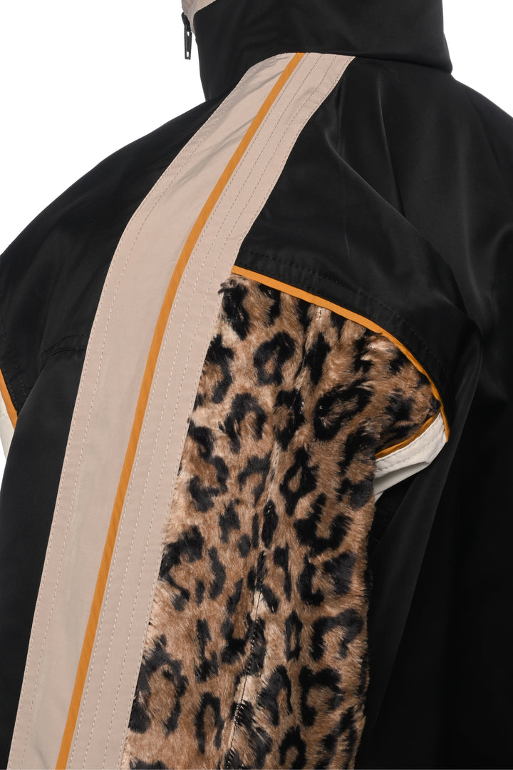 Martine Rose Size S Hybrid Leopard Print Insert Track Jacket