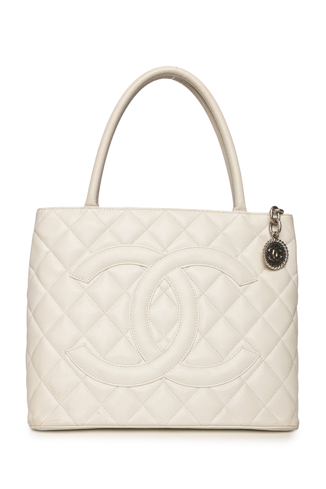Chanel 2008-2009 Quilted Caviar Medallion Tote