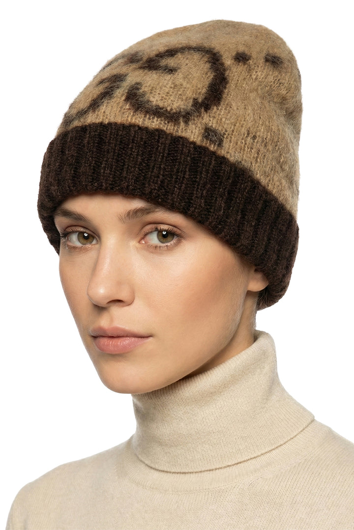 Gucci Size M GG Mohair Blend Knit Beanie