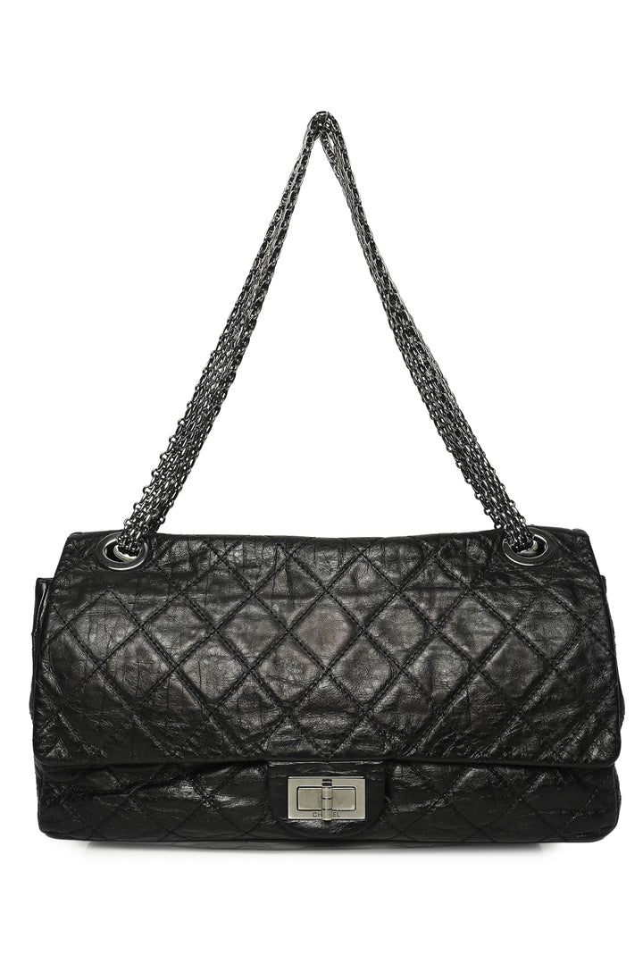 Chanel 2008-2009 Quilted Aged Calfskin 2.55 Reissue Flap Shoulder Bag