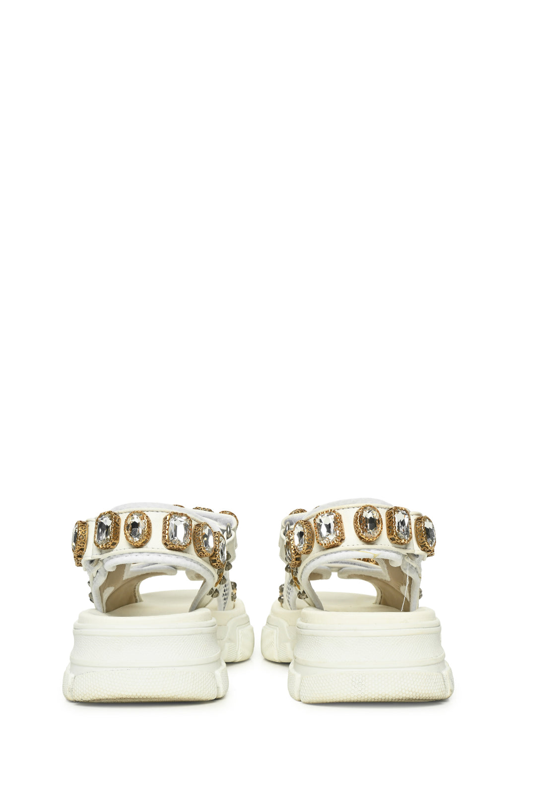 Gucci Size 36.5 Flash Trek Leather Aguru Sandals