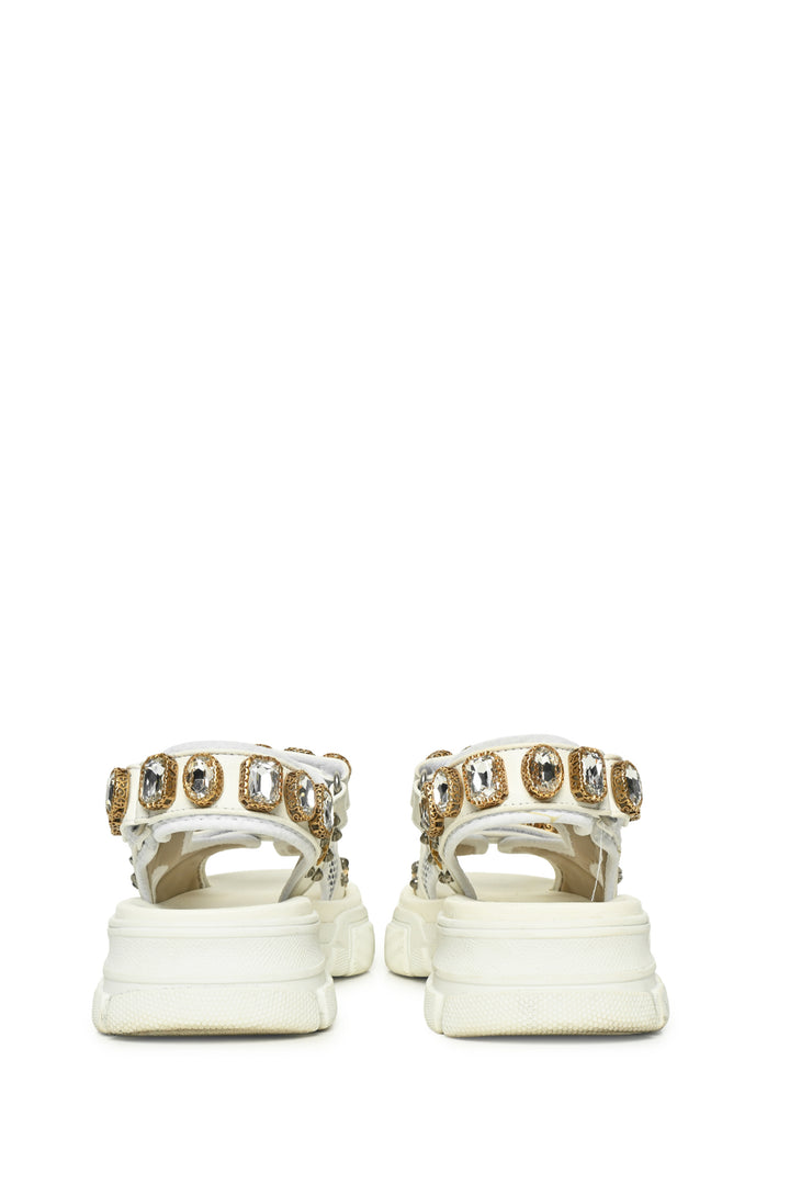 Gucci Size 36.5 Flash Trek Leather Aguru Sandals