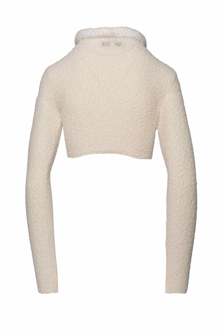 Aisling Camps Size S Rolled Neck Cropped Sweater