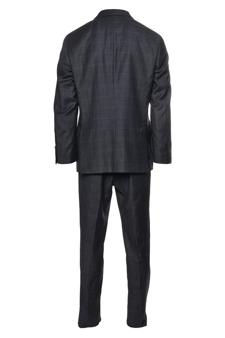 Brunello Cucinelli Size 40 Men's Wool Plaid 2 Piece Suit
