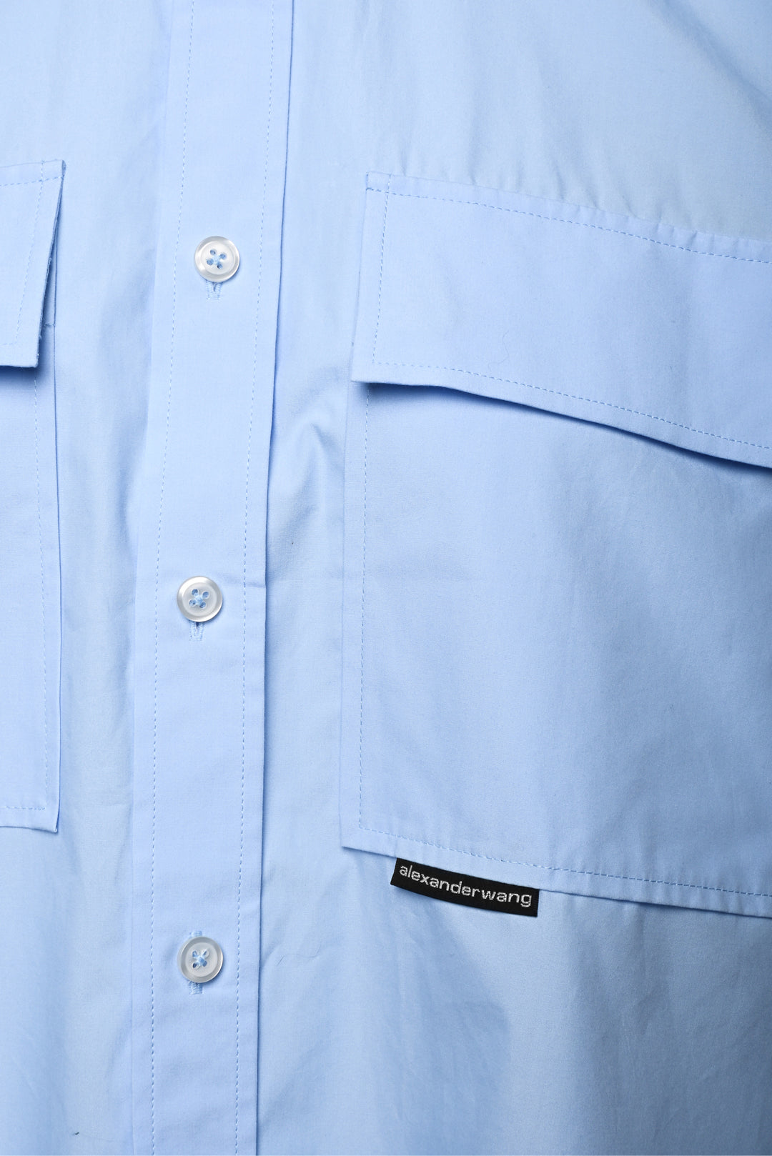 T Alexander Wang Size XXS Oversized Cotton-Poplin Shirt
