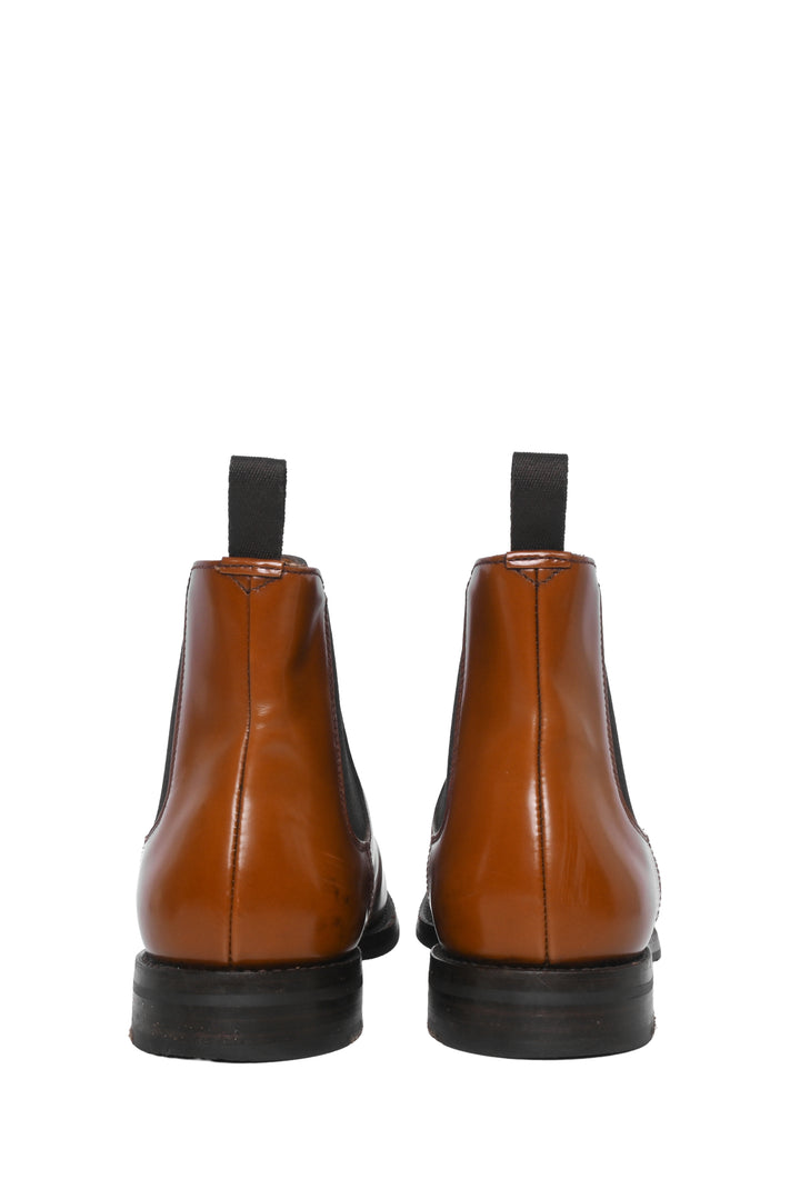 Church's Size 37 Polished Leather Chelsea Ankle Boots