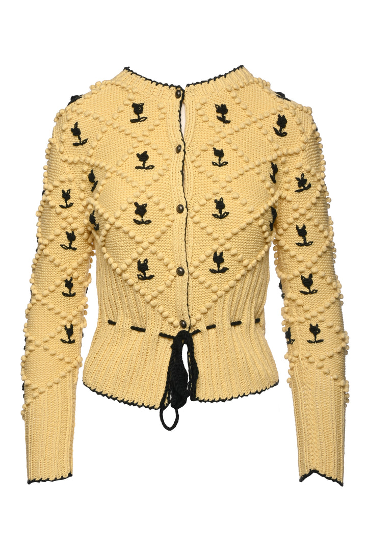 Michaela Buerger Size M Karla Floral Embroidered Cardigan