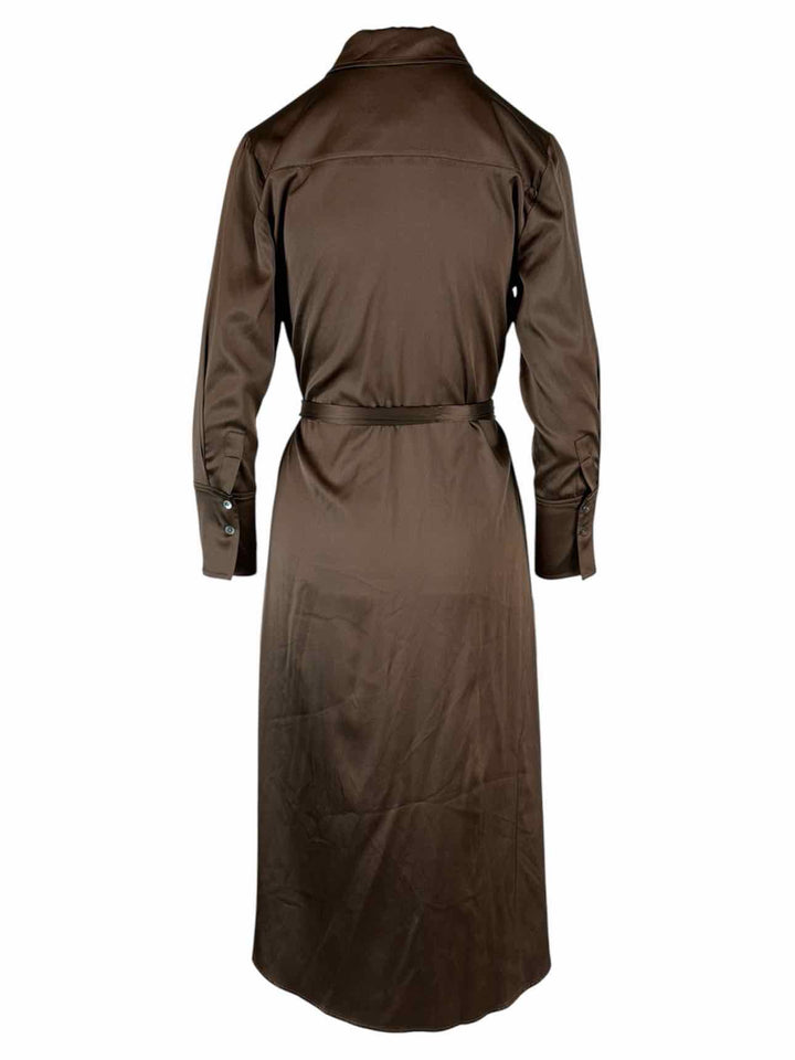 Ramy Brook Size M Victoria Silk Button Down Midi Dress