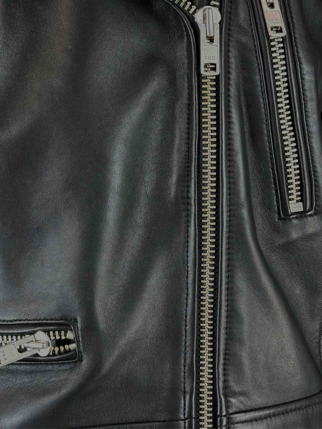 Part Two Size 38 Leather Biker Jacket