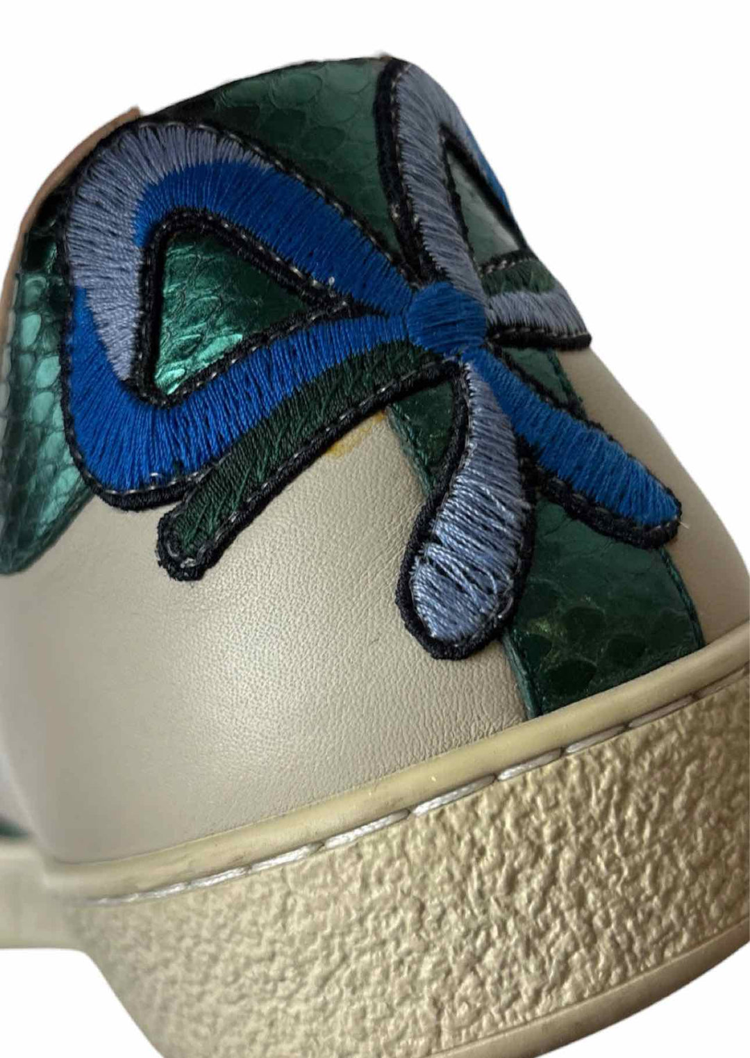 Gucci Ace Low-top Floral Embroidered Size 10 Men's Sneakers