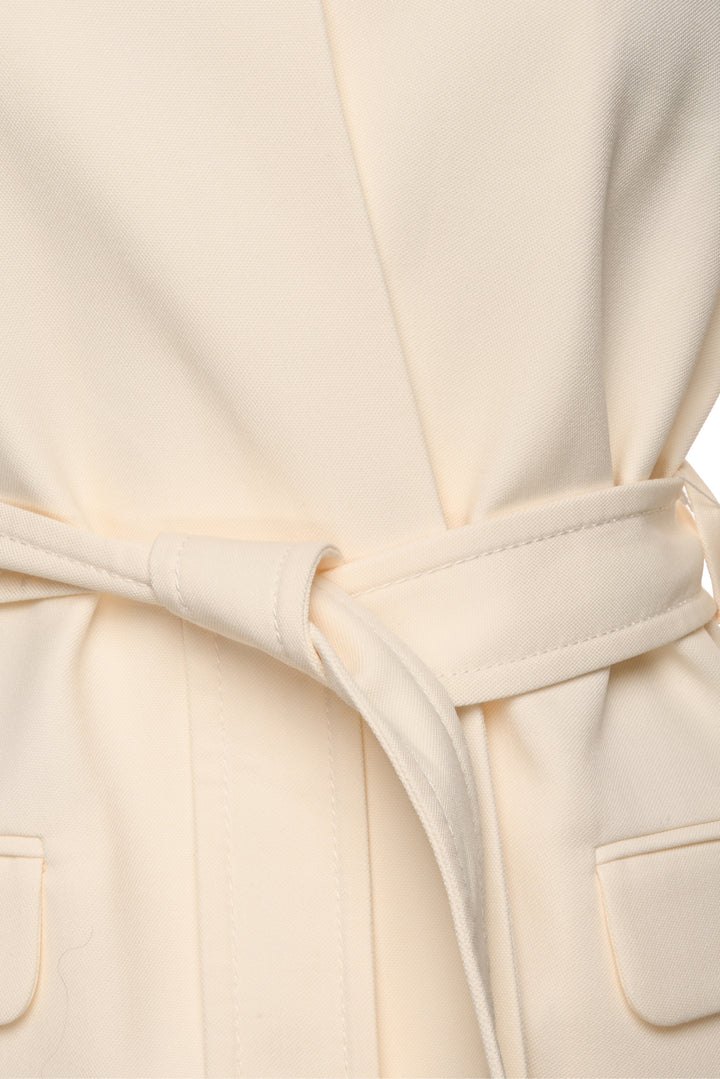 Zimmermann Size 0 Belted Wool-Blend Blazer