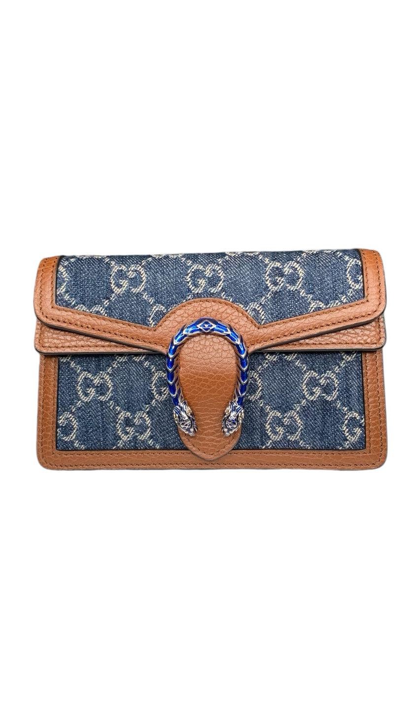 Gucci GG Denim Dionysus Super Mini Crossbody