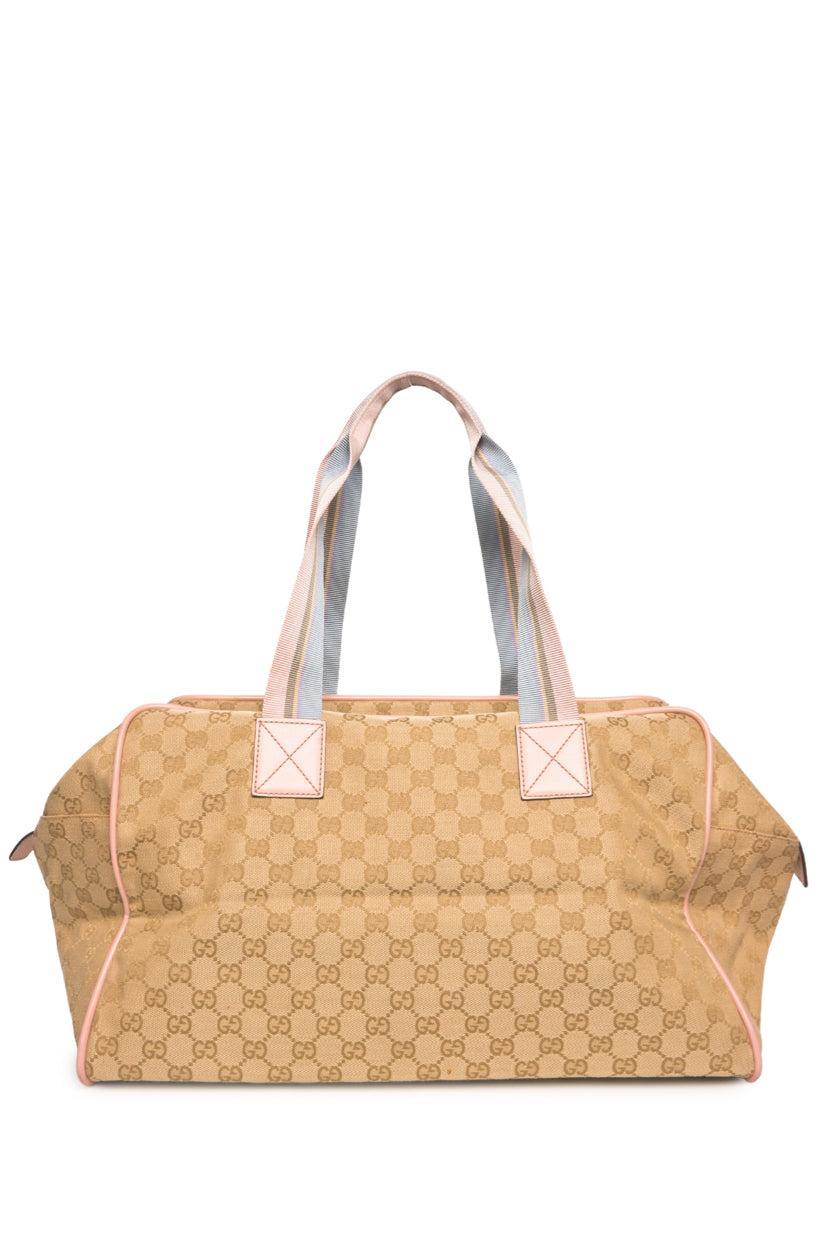 Gucci GG Monogram Web Medium Collapsable Carry On Duffle Bags