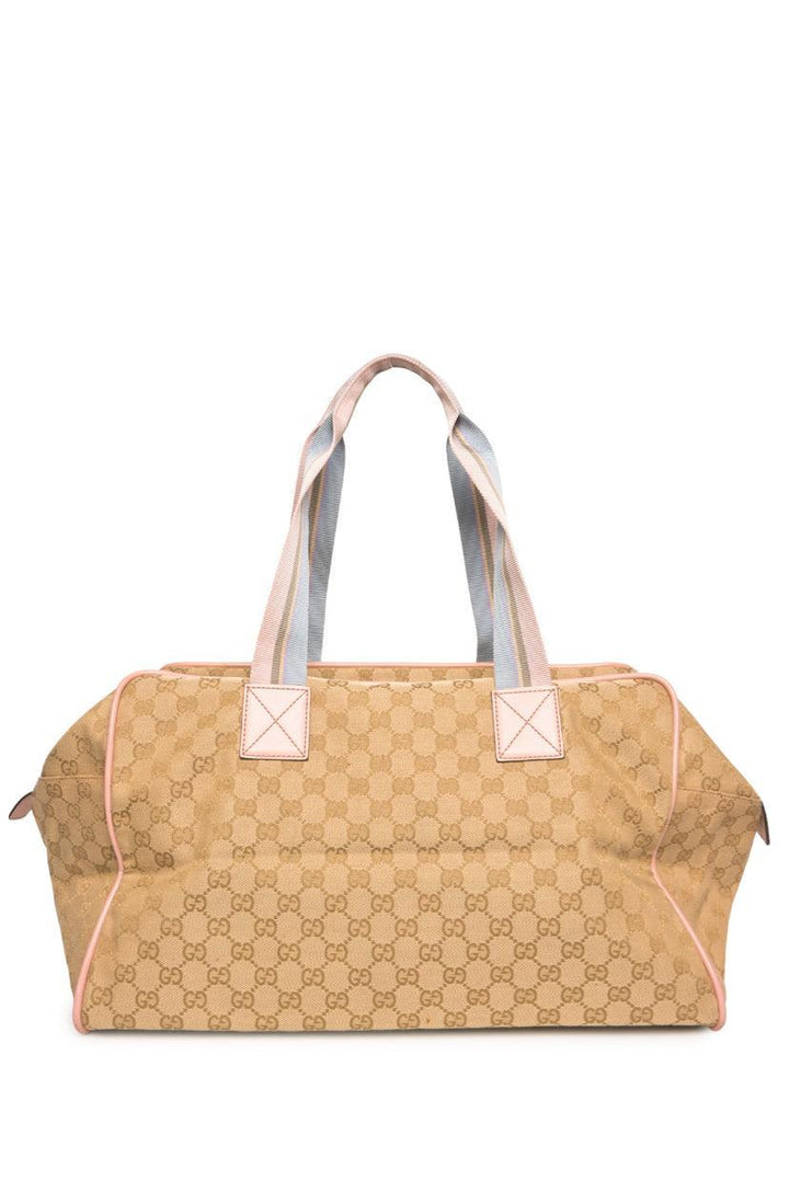 Gucci GG Monogram Web Medium Collapsable Carry On Duffle Bags