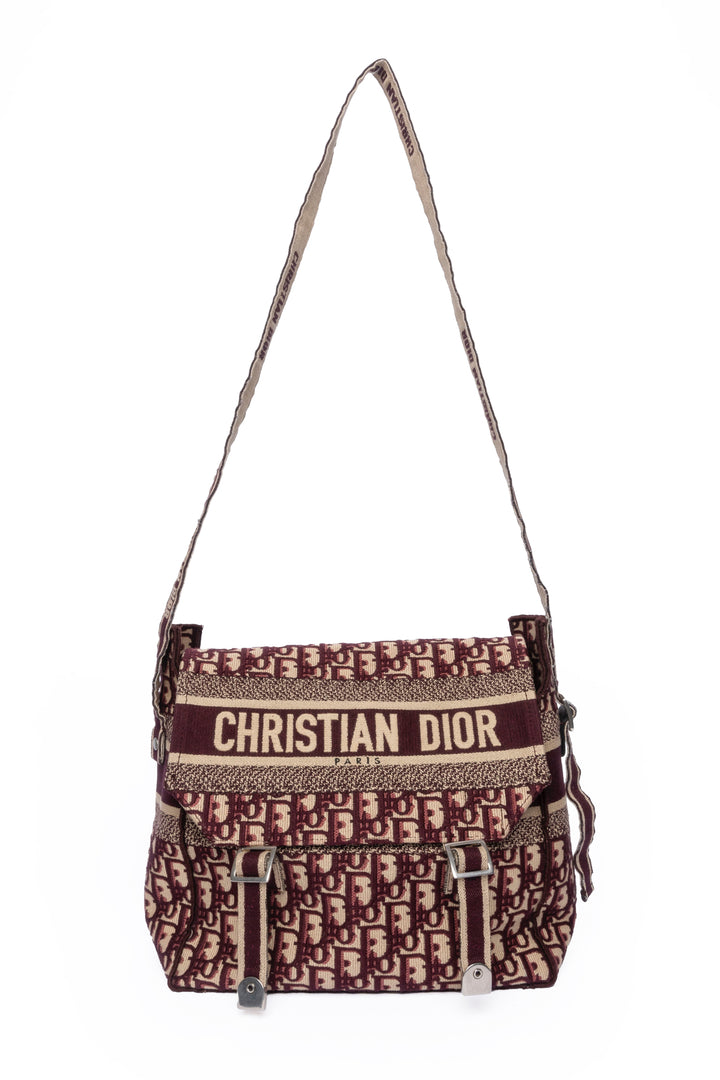 Christian Dior 2019 Oblique Jacquard DiorCamp Crossbody Messenger Bag