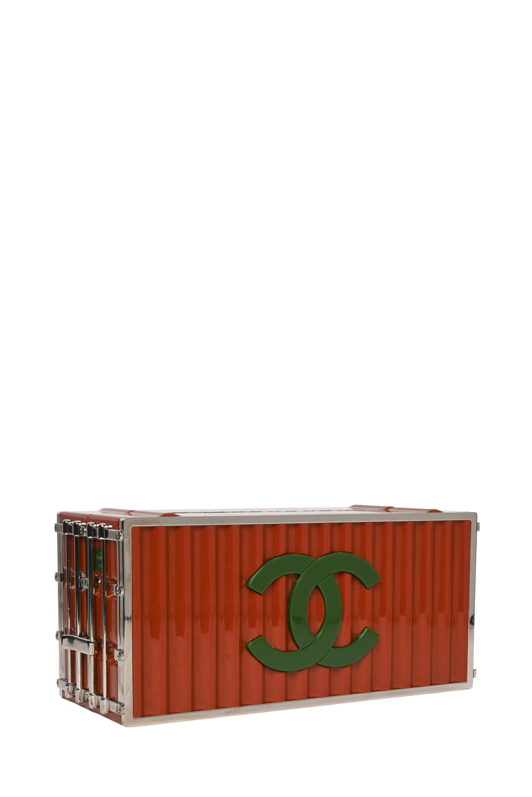 Chanel 2018 Lucite Paris-Hamburg Shipping Container Minaudiere Clutch