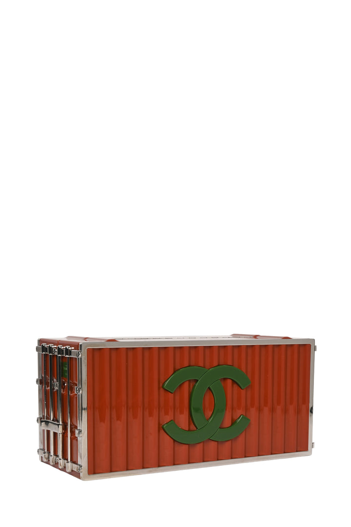 Chanel 2018 Lucite Paris-Hamburg Shipping Container Minaudiere Clutch