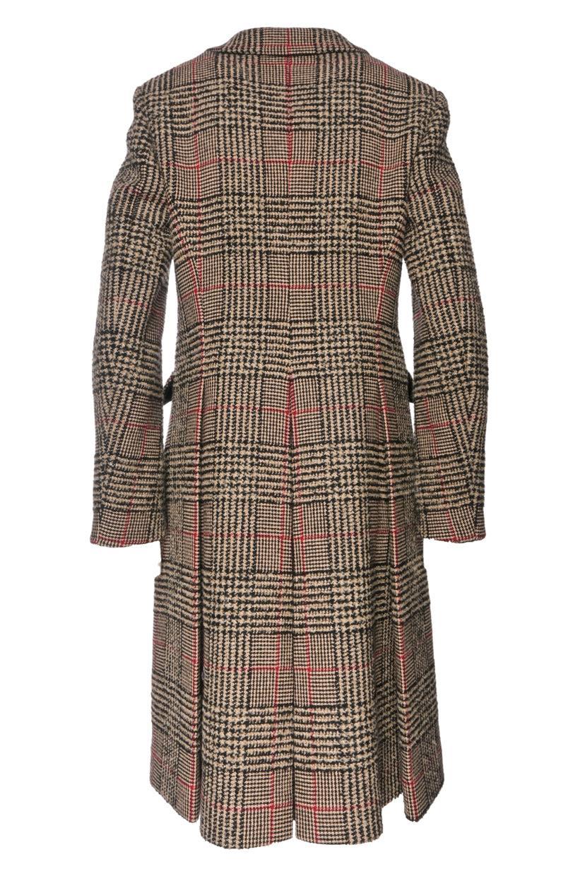 Sandro Size 40 Houndstooth Tweed Coat