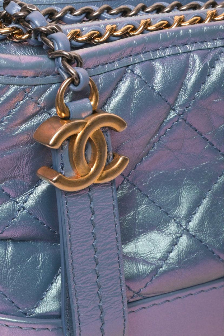 Chanel 2019 Small Gabrielle Iridescent Chain Hobo