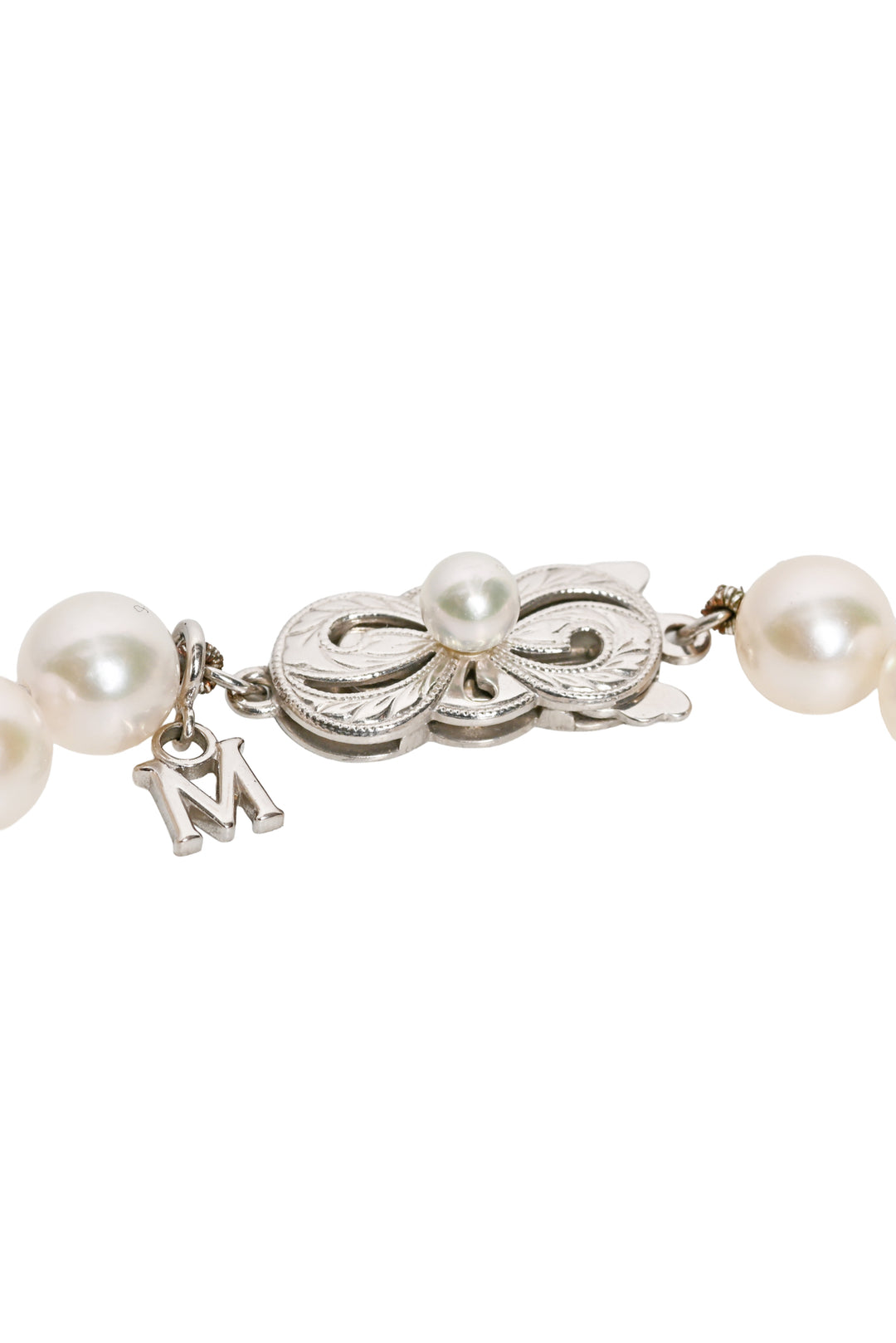 Mikimoto 18K White Gold Akoya Cultured Pearl Bracelet