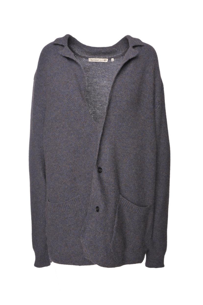 Black Goat Size XL Men's Knit Cardigan