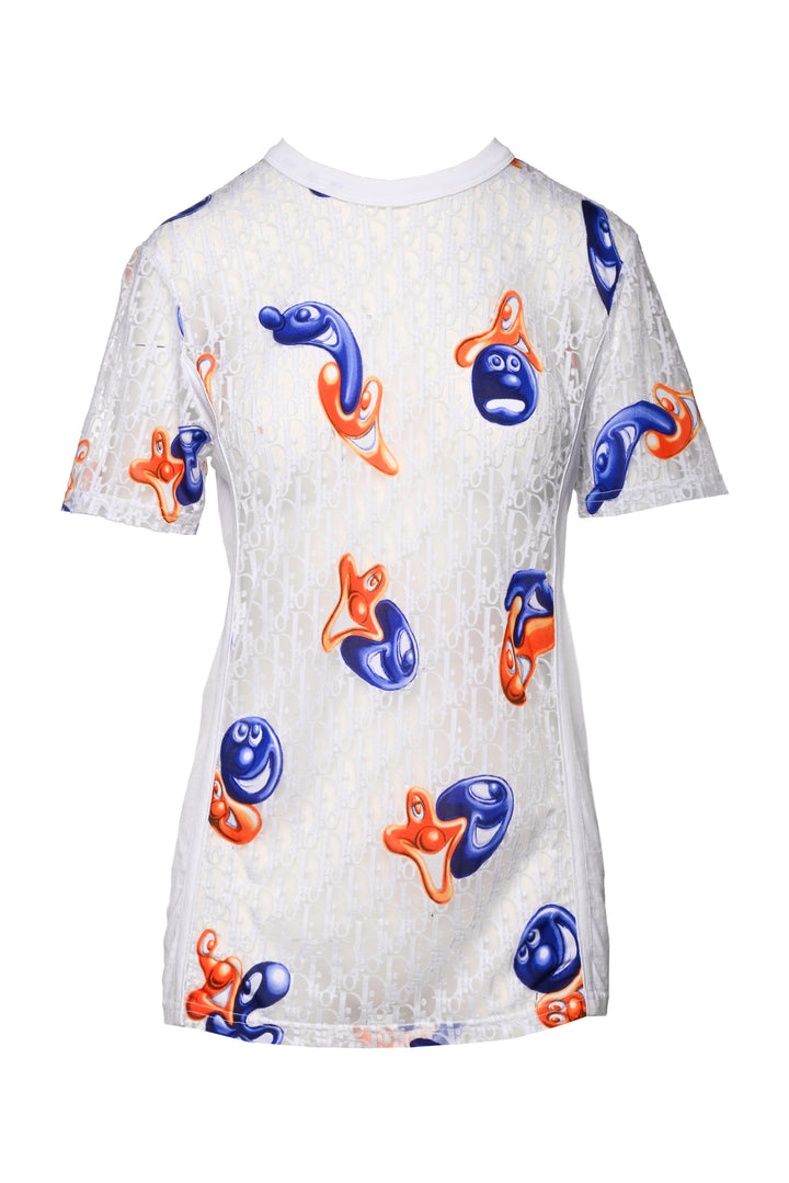 Christian Dior X Kenny Scharf Size XS Men's 2021 Obliquer Jacquard T-Shirt