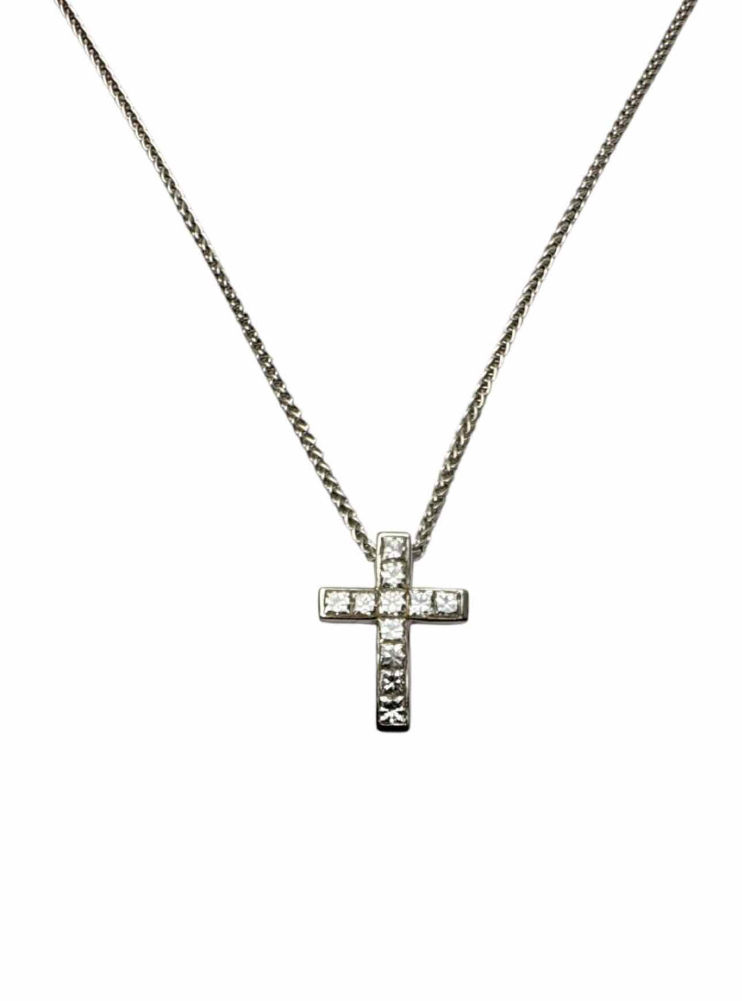 14K Diamond Cross Necklace