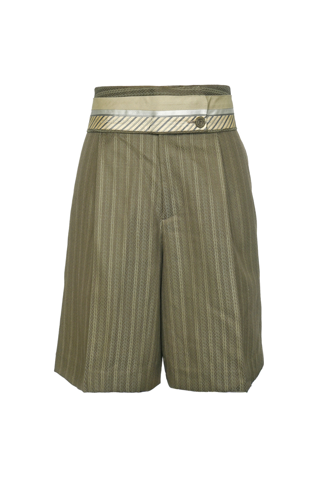Dior Size 32 Men's Logo Striped Suit Shorts