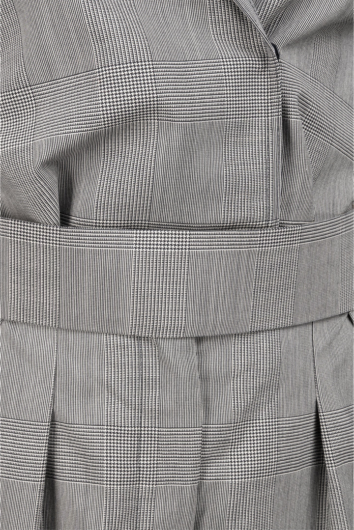 Maxmara Size 4 Corone Check Print Wool Jumpsuit