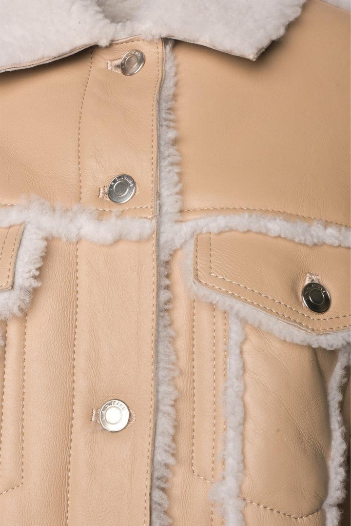 Iro Size 34 Shearling Trucker Jacket