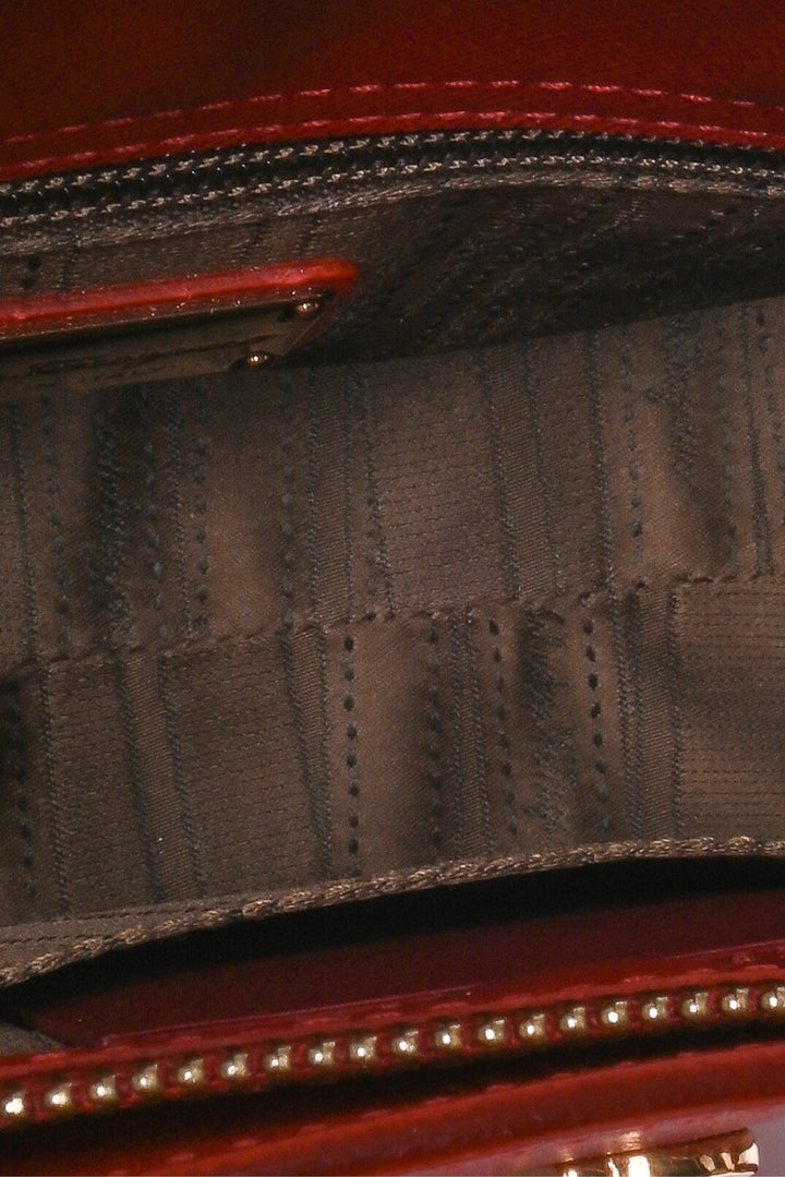 Salvatore Ferragamo Saffiano Leather Briana Small Tote