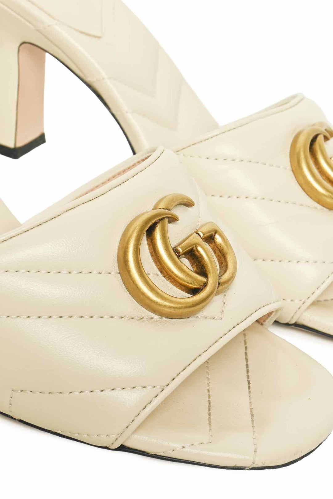 Gucci Size 38 GG Marmont MatelassÃ© Mules