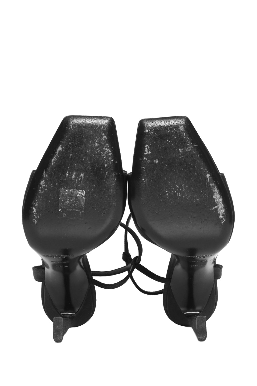 Saint Laurent Size 38.5 Venus 105 Satin Sandals