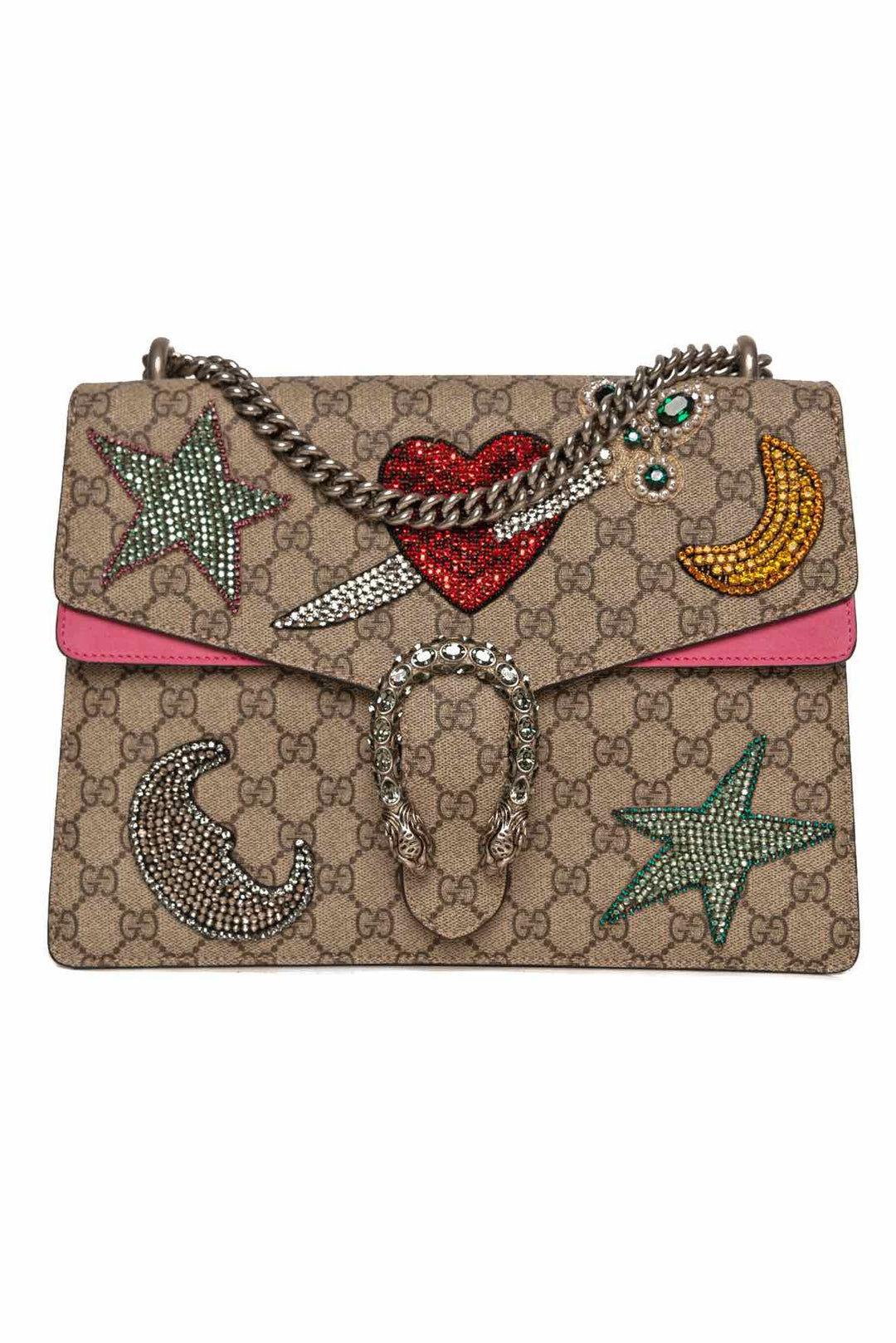 Gucci Dionysus Crystal Embellished Star, Heart & Moon Purse