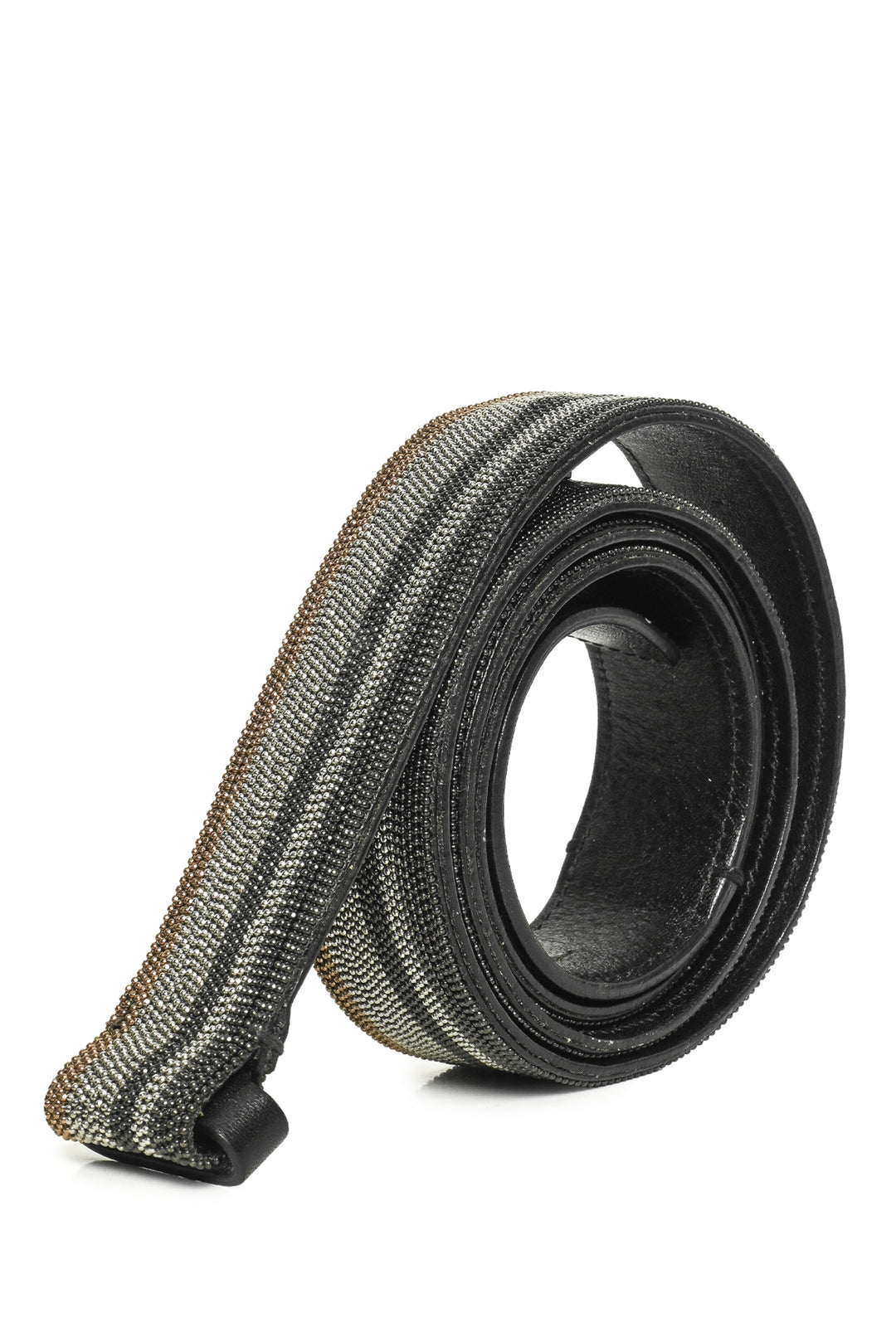 Brunello Cucinelli Size L Monili Leather Belt