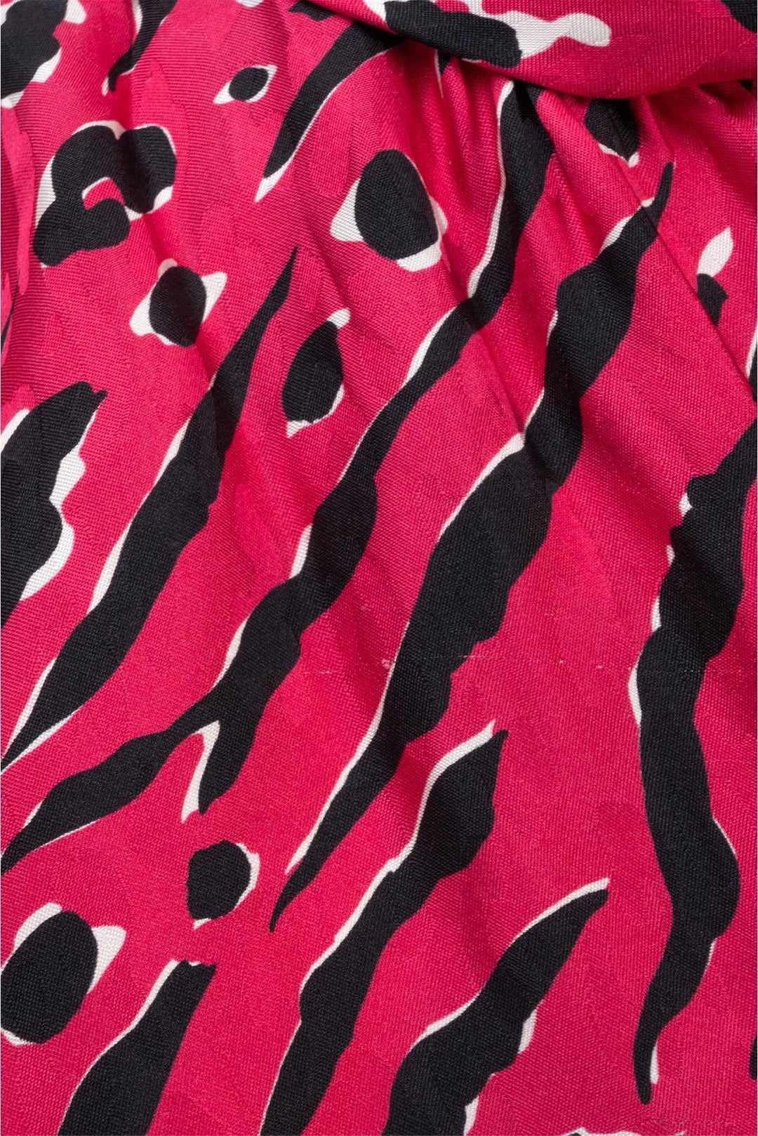 Valentino Size 42 Leopard Print Silk Wrap Blouse